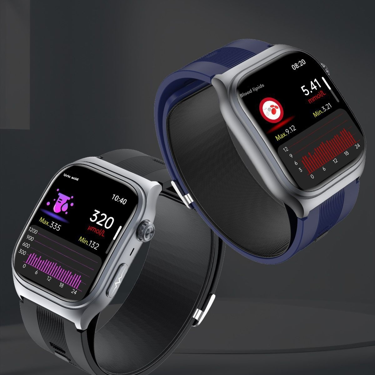 Versatile AMOLED Smartwatch with Heart Rate & Blood Pressure Monitor