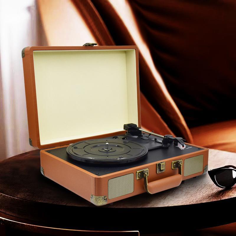 Portable Bluetooth Vinyl Player with USB, AUX & PH/OUT Functions