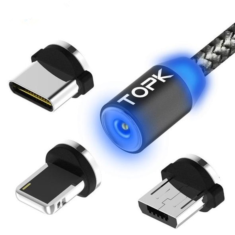 Quick Charge Magnetic Cable for iPhone/Android/Type-C Devices