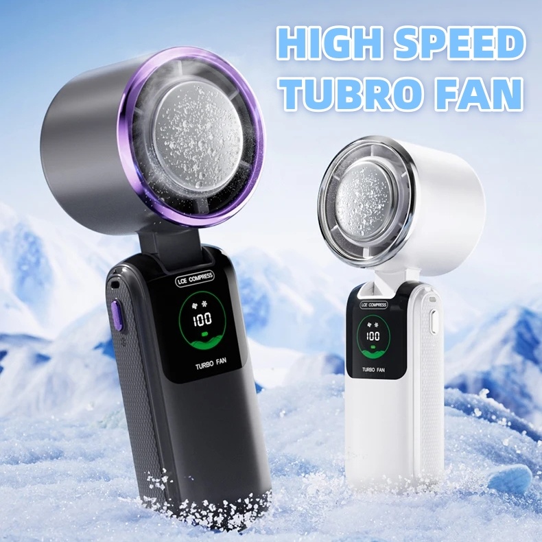USB Rechargeable Stylish Fan - 4000mAh, Multiple Color Choices