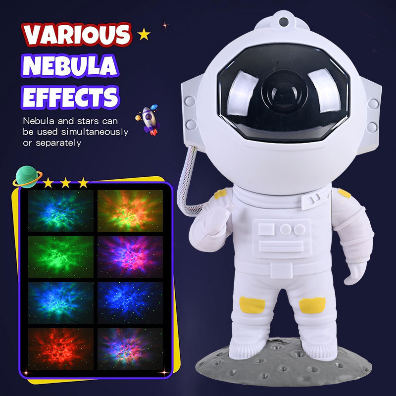 Astronaut Galaxy Projector: Night Light for Kids & Room Decor