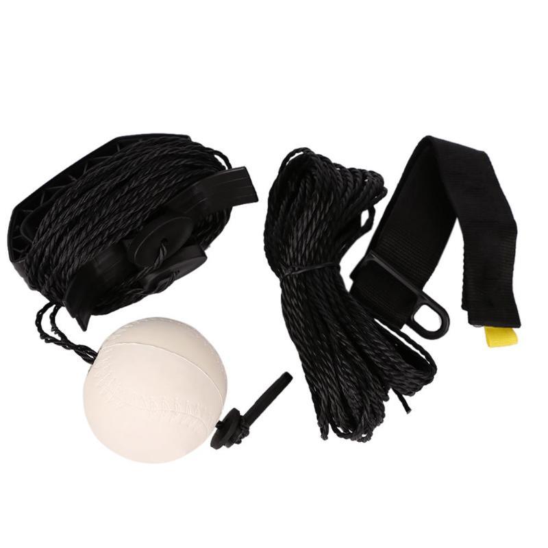 Baseball Swing Trainer with Adjustable Rope and Grip Handles