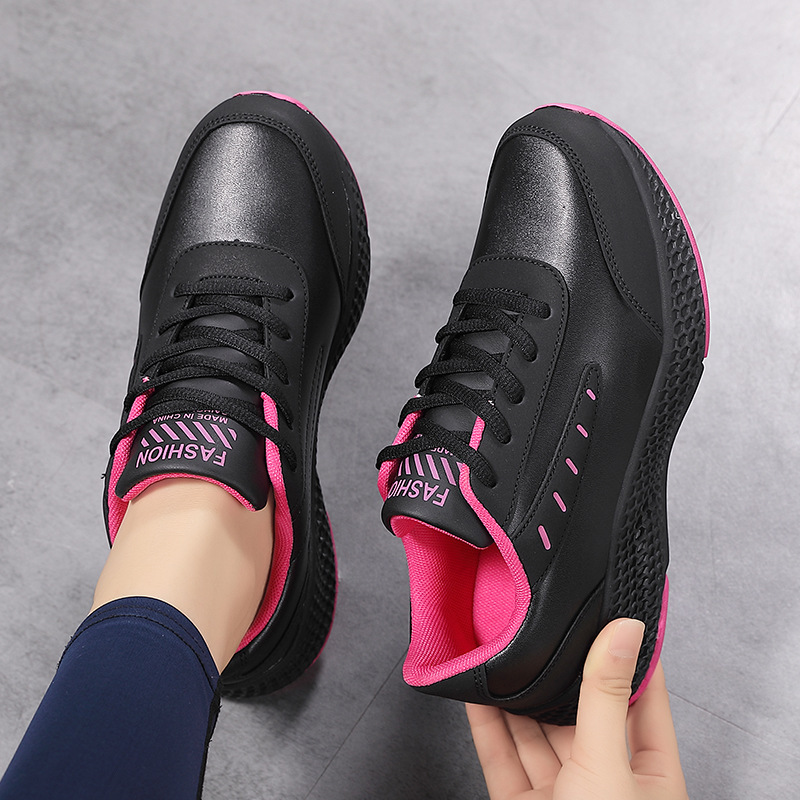 Stylish Women's Low Top Sports Shoes - Black & Rose Colors Available
