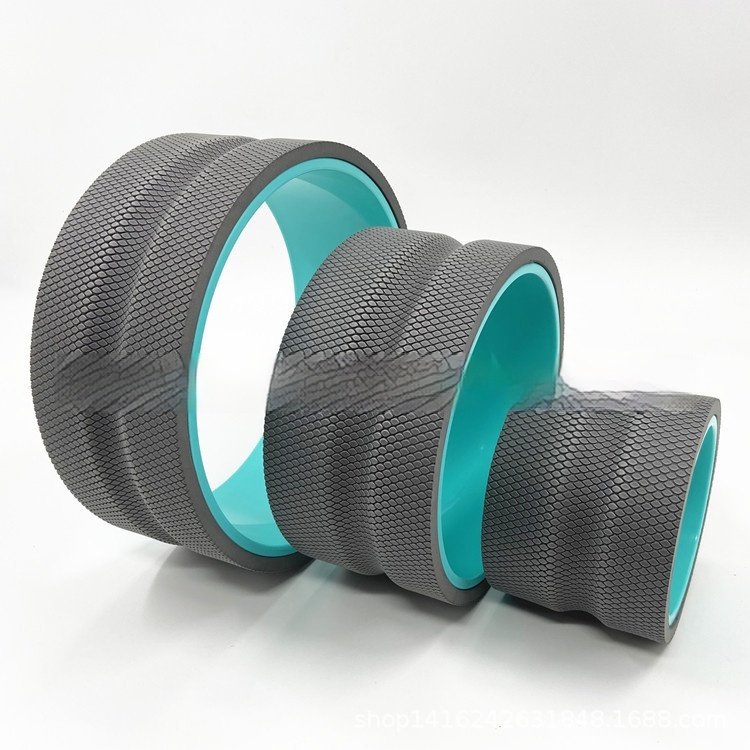 Pilates Circle Set - Durable Plastic & Silicone Yoga Aid, Grid Pattern