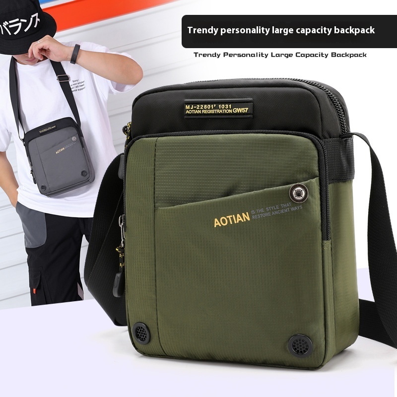 Men's Shoulder Tide Crossbody Outdoor Travel Waterproof Leisure Personalized Bag