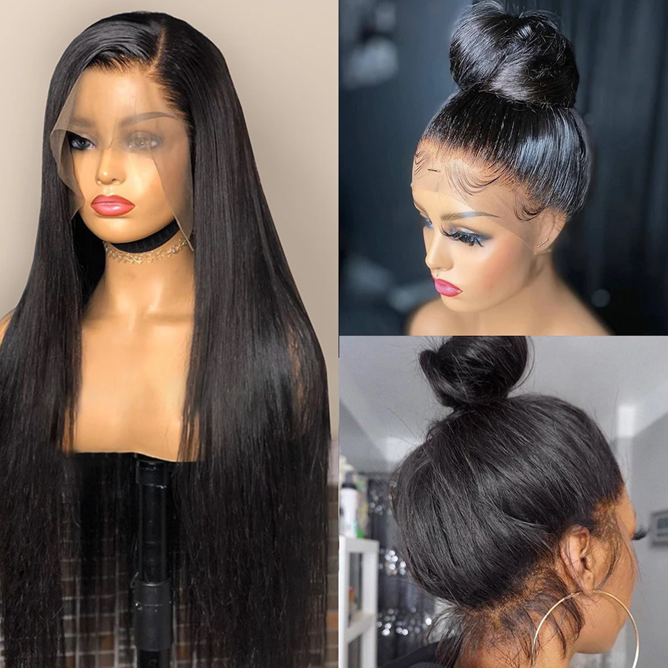 Real Hair 12A 4x4 Wig with Bangs - Versatile Styles for All Ladies