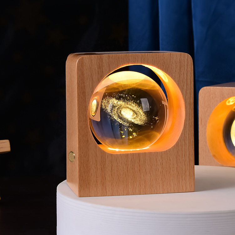 Elegant Touch-Controlled Crystal LED Light with Dimming Feature
