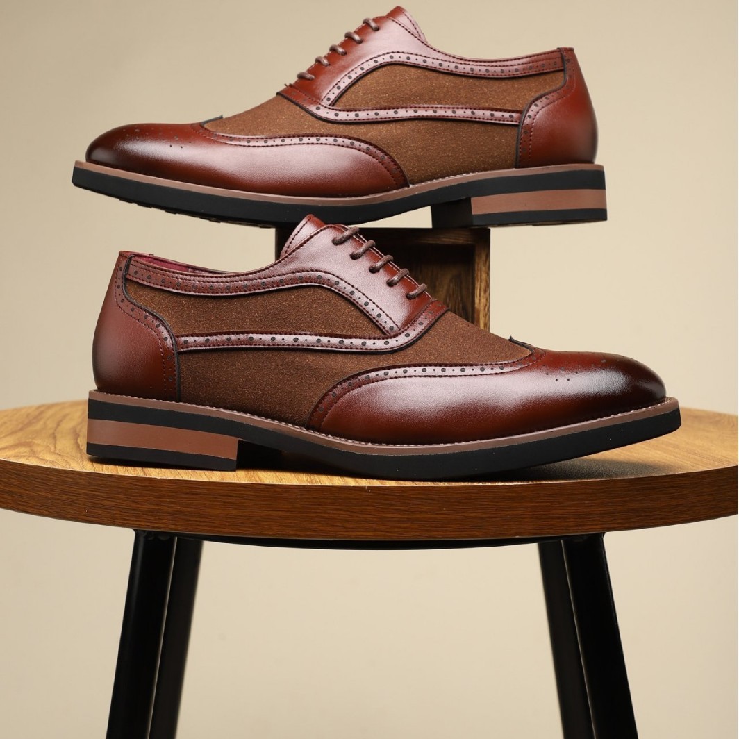 Stylish British Outdoor Shoes - Non-Slip Leather Toe Holders