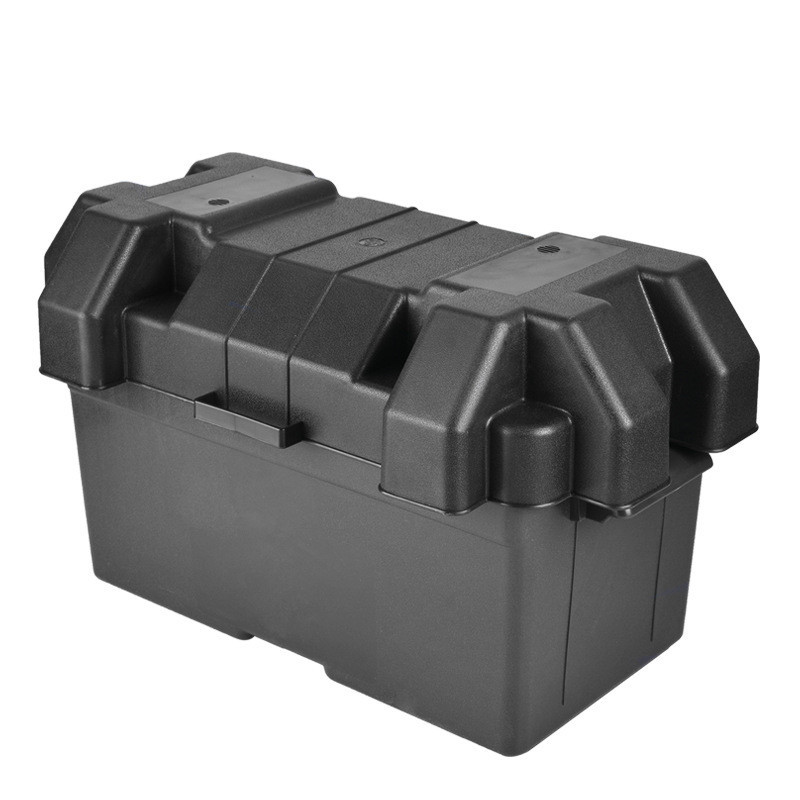 Durable Black Battery Box - Compact Design, Multiple Fixing Options