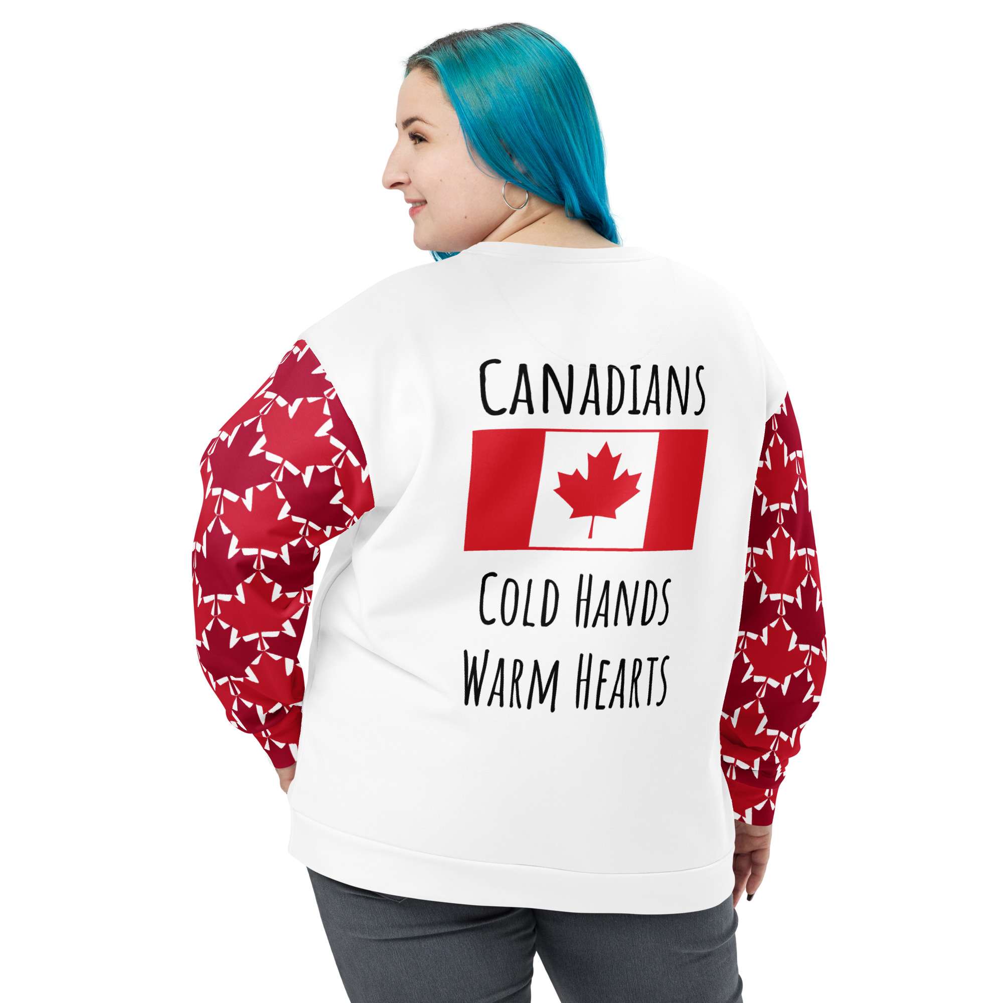 Cold Hands, Warm Hearts — Canadian Crewneck - Image 4