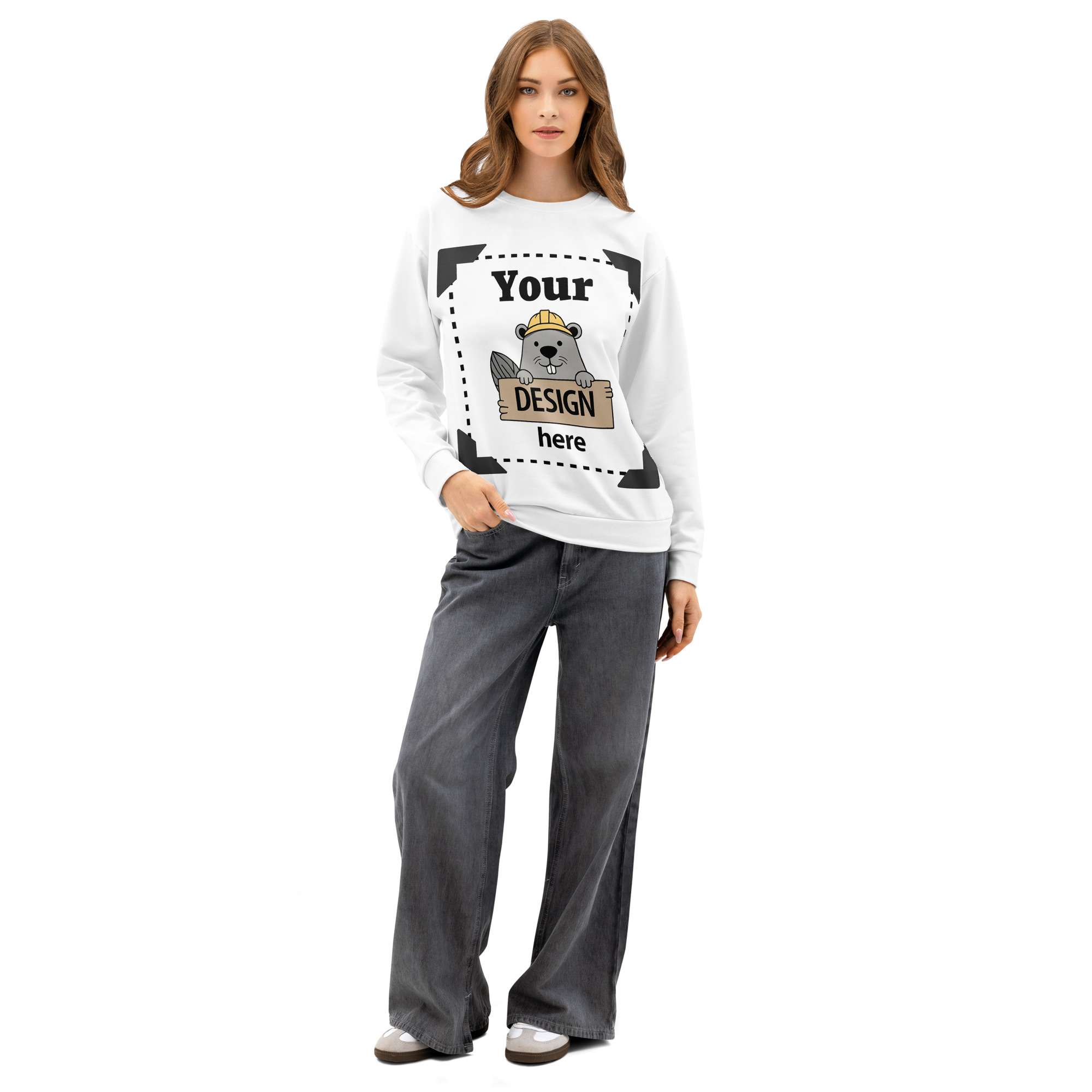 Design-Your-Own All-Over Print Sweatshirt - Image 5