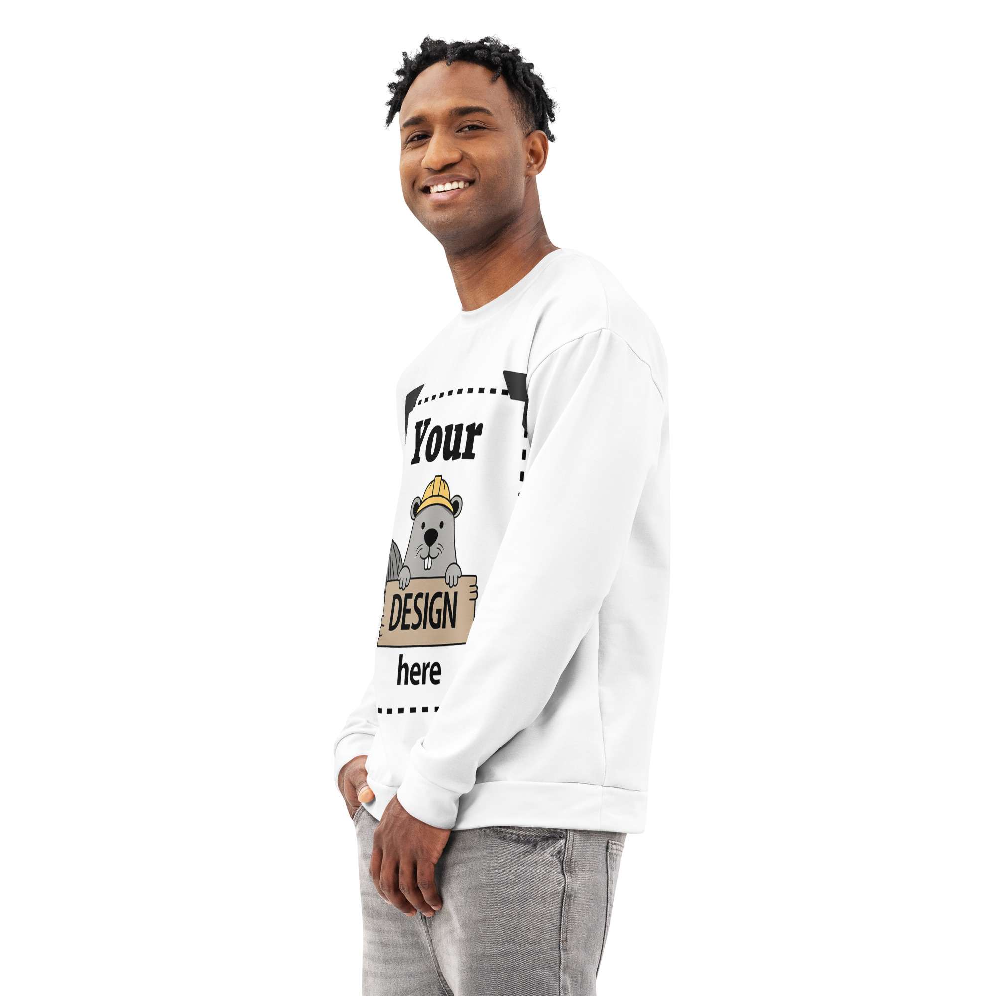 Design-Your-Own All-Over Print Sweatshirt - Image 4