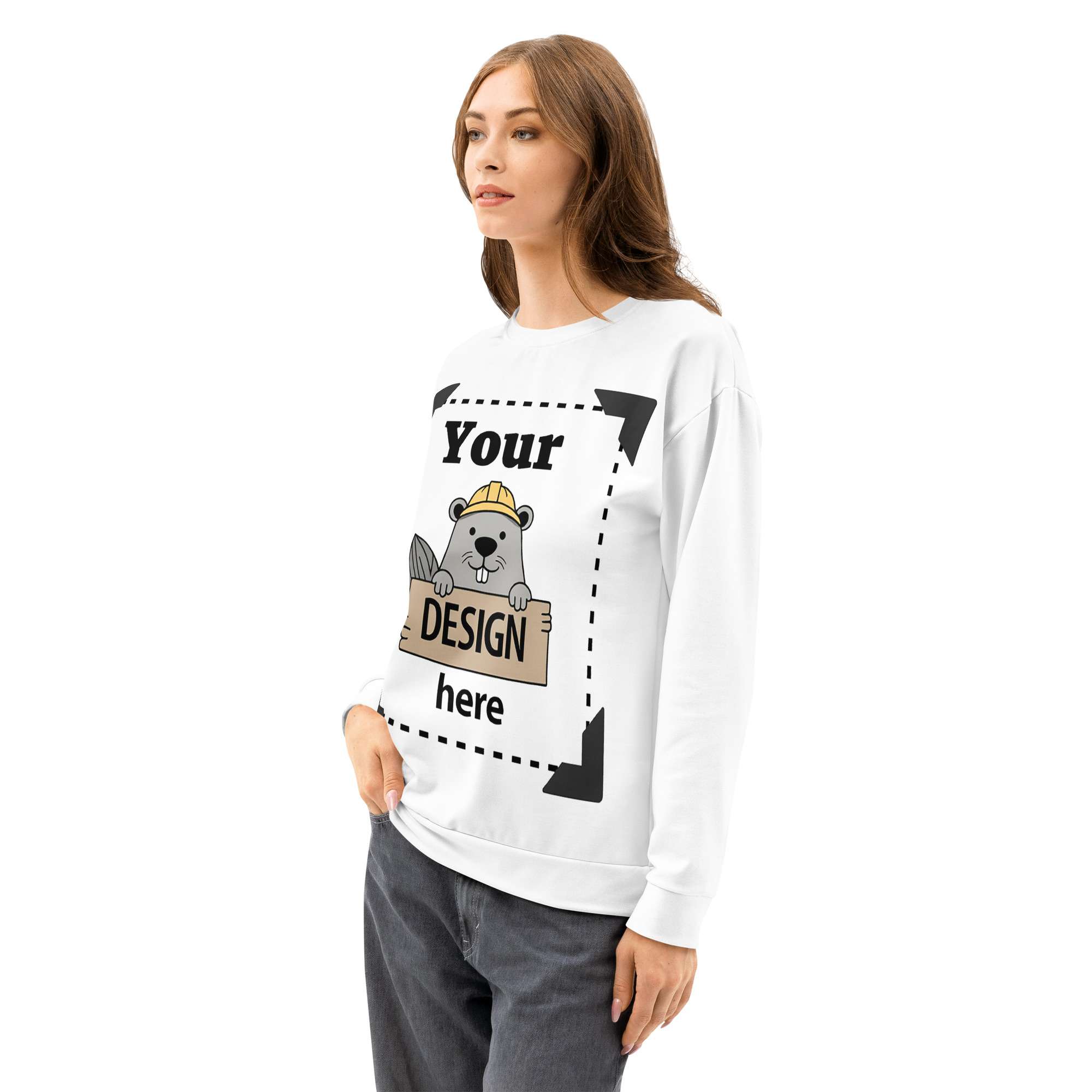 Design-Your-Own All-Over Print Sweatshirt - Image 3