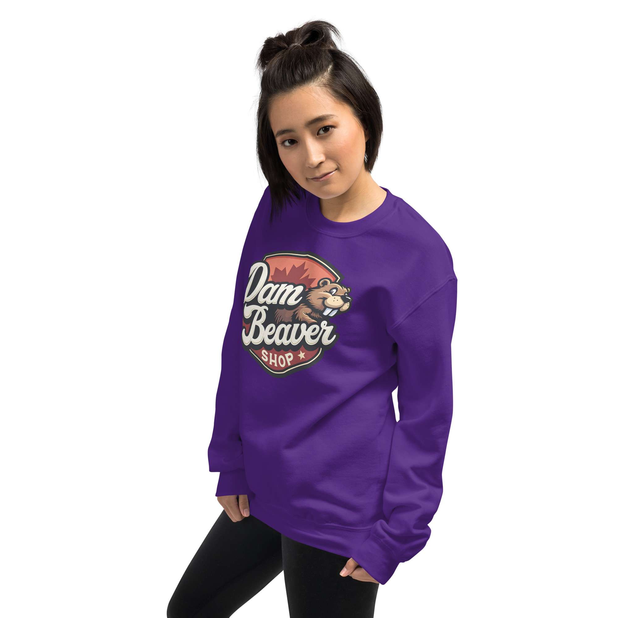 Unisex Sweatshirt – Dam Beaver Collection Unimpressed - Image 4