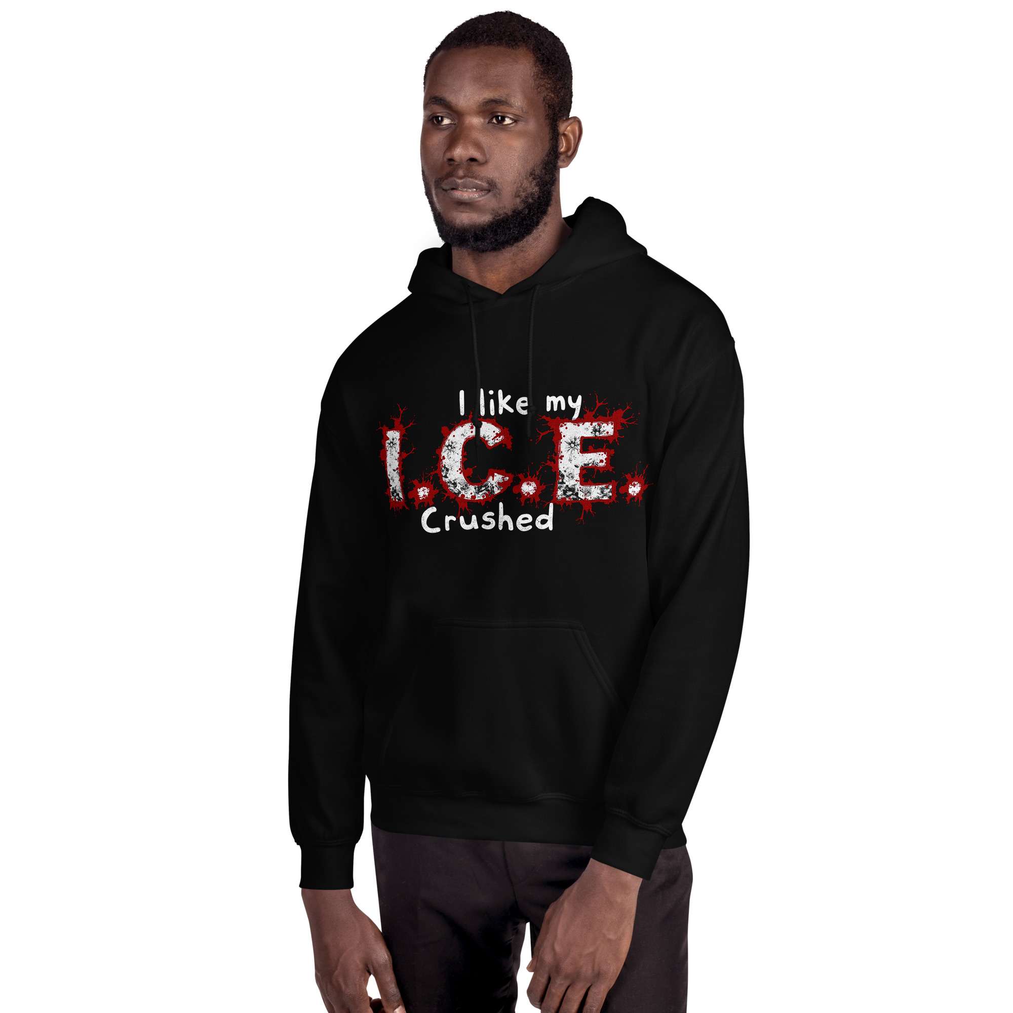 abolish Ice, crushed ICE protest hoodie.