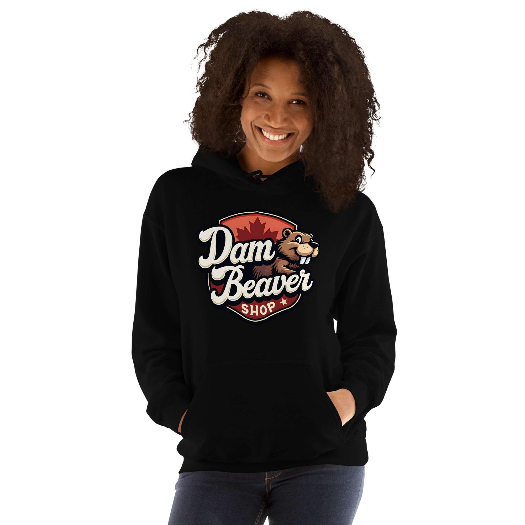 Cozy Unisex Hoodie – Dam Beaver Collection : Still Confused - Image 15