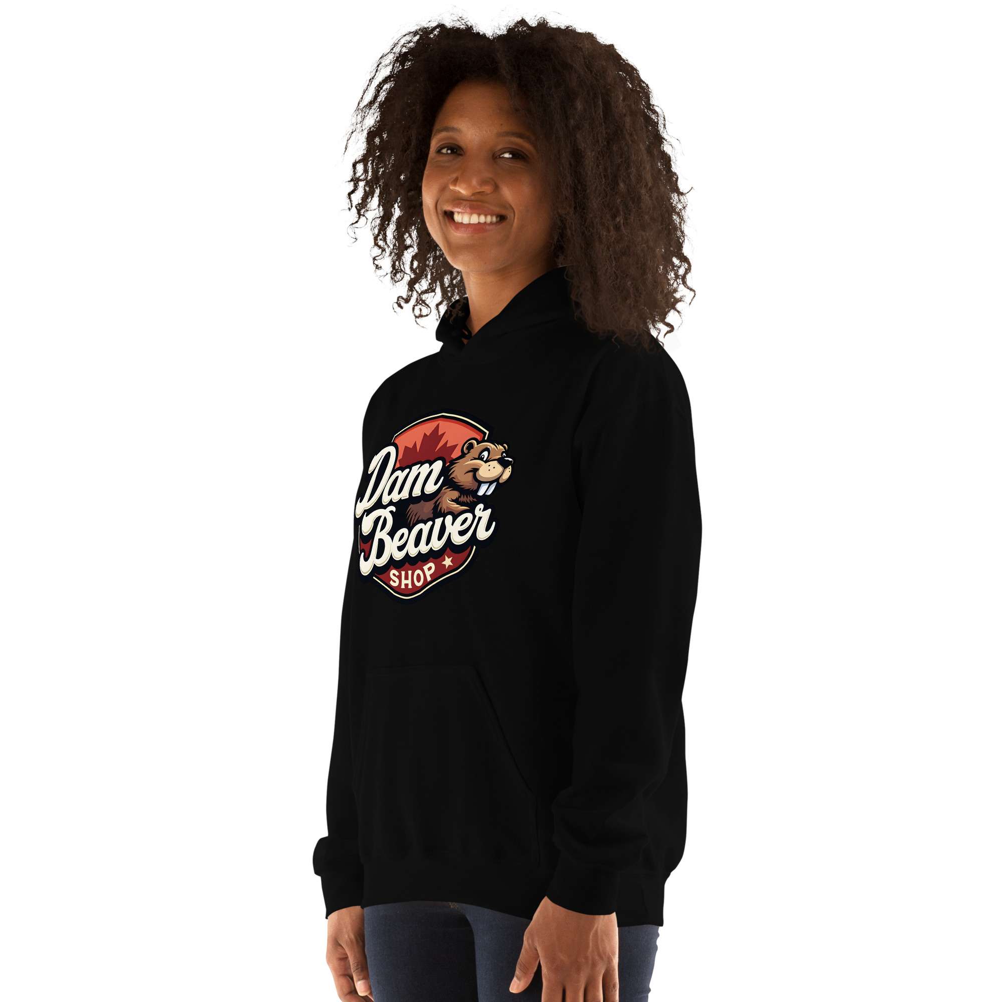Cozy Unisex Hoodie – Dam Beaver Collection : Still Confused - Image 17