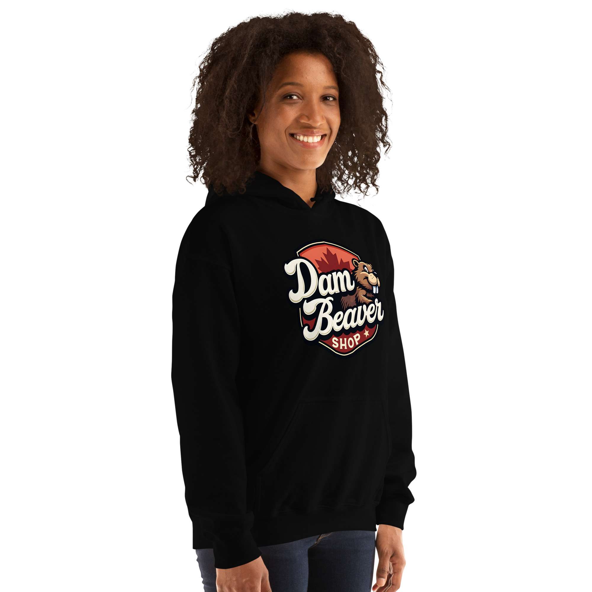 Cozy Unisex Hoodie – Dam Beaver Collection : Still Confused - Image 19