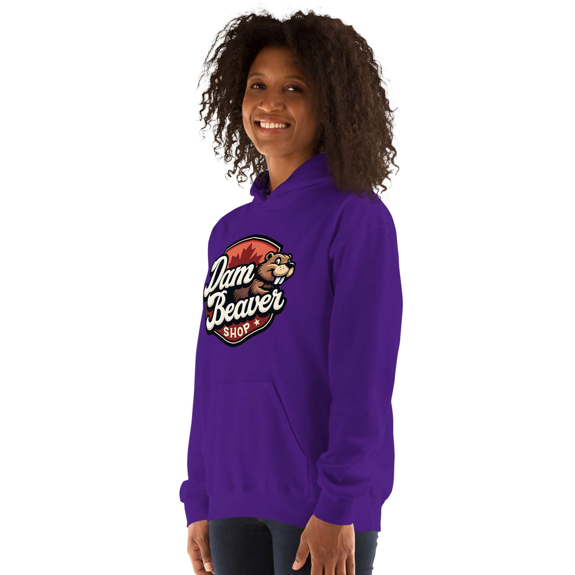 Cozy Unisex Hoodie – Dam Beaver Collection : Still Confused - Image 23