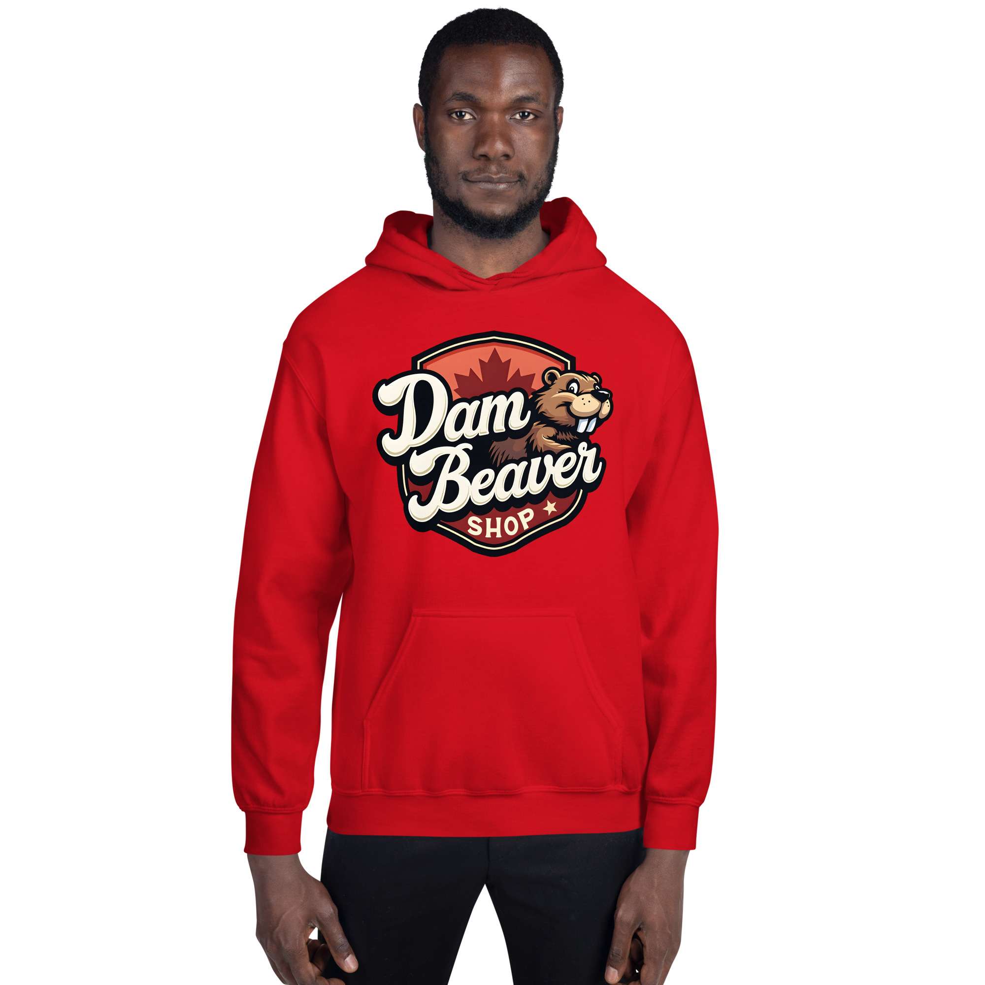 Cozy Unisex Hoodie – Dam Beaver Collection : Still Confused - Image 6