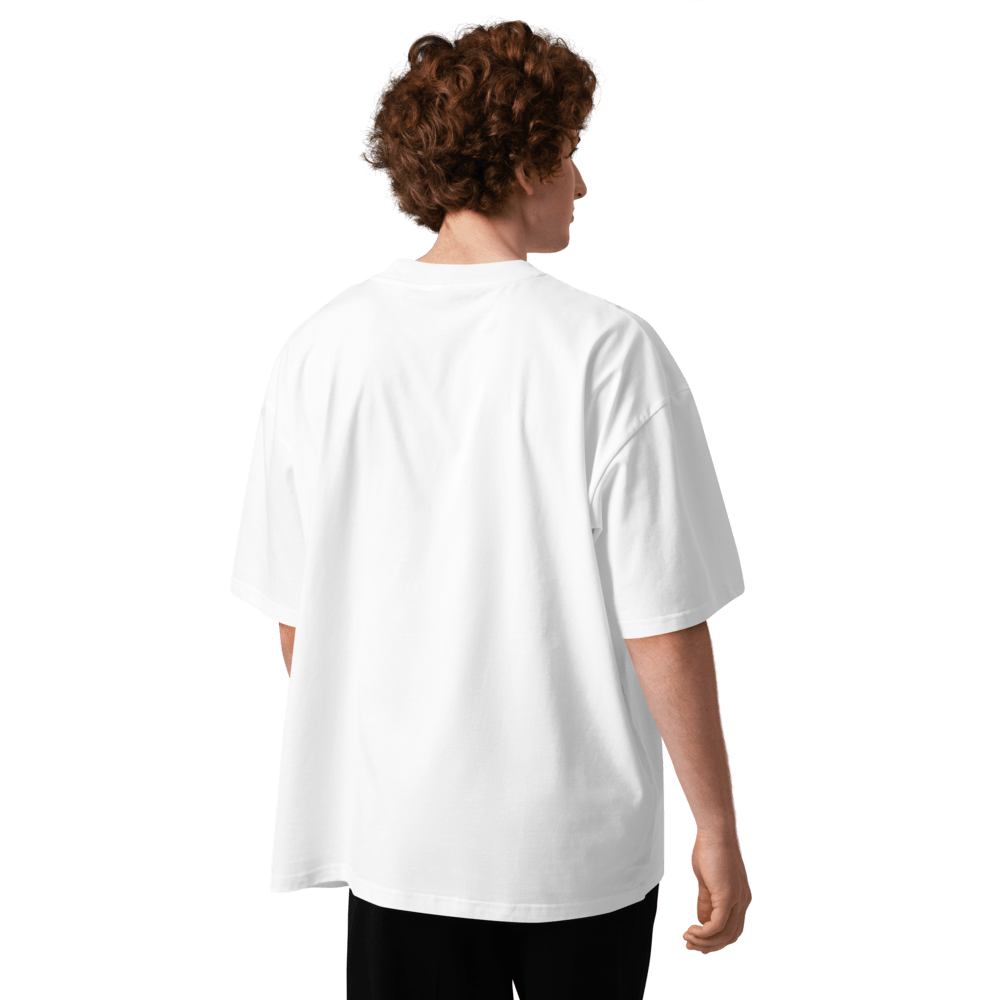 Design-Your-Own Oversized Organic High-Neck T-Shirt - Image 5