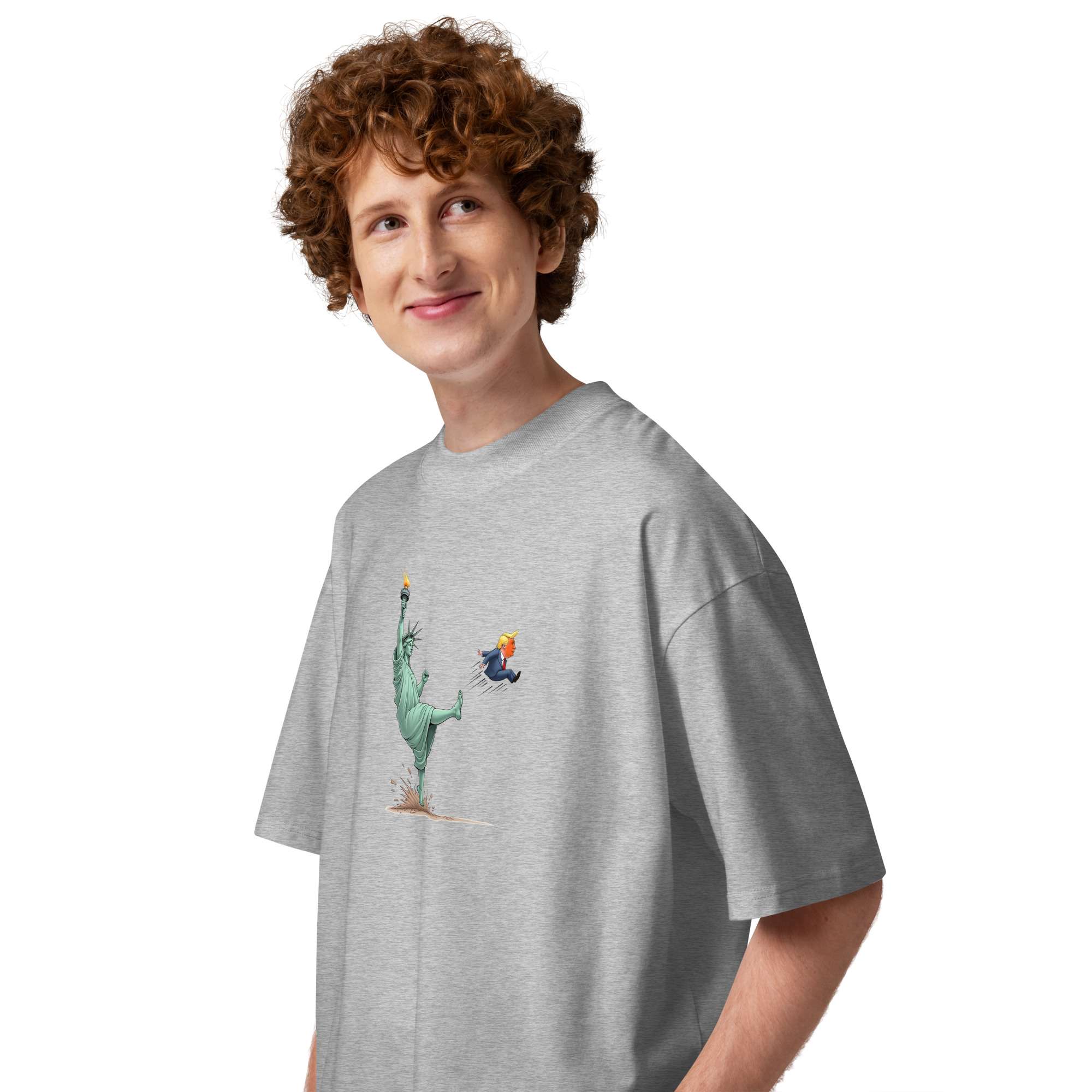 Boot Out Trump oversized high neck t-shirt - Image 4