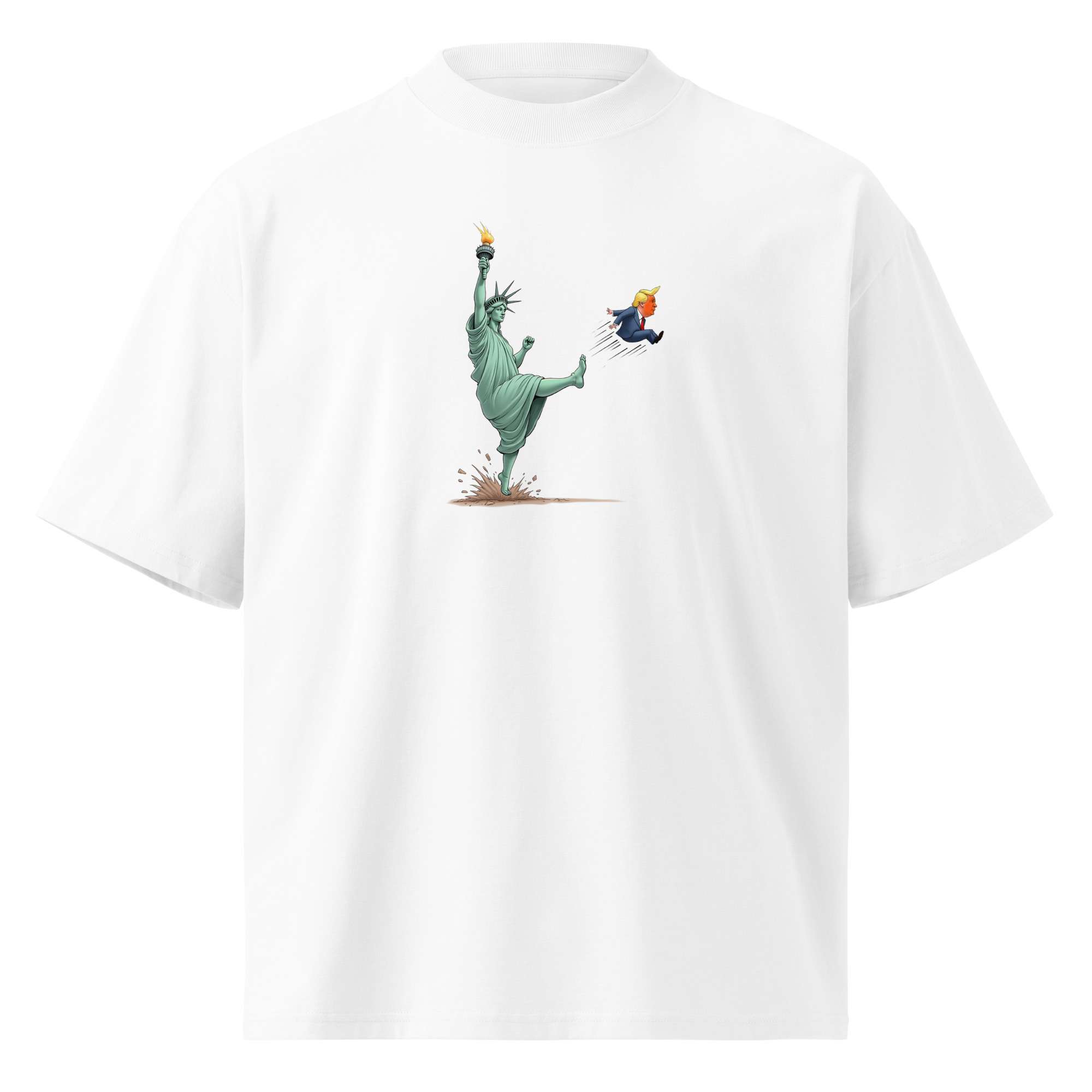 Boot Out Trump oversized high neck t-shirt