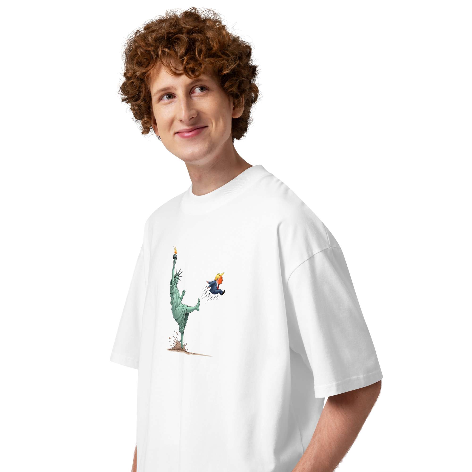 Boot Out Trump oversized high neck t-shirt - Image 8